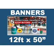 Banner 12' x 50" 13oz DESIGN AND PRINT