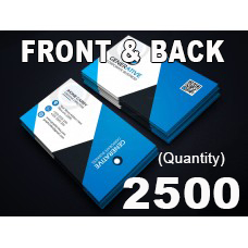 2500 BUSINESS CARDS - GLOSS - FRONT AND BACK