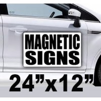 Magnetic Sign Cars 24"x12" (Design Included)