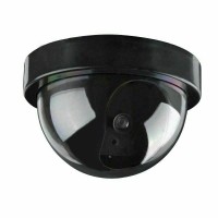 Dummy Dome Fake Surveillance Security Camera with LED Sensor Light