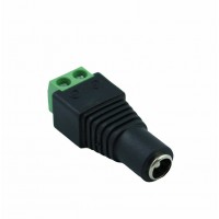 Female 2.1x5.5mm DC Power Plug Jack Adapter Wire Connector for CCTV