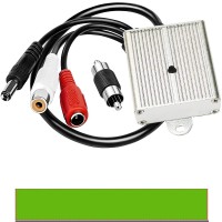 Mini Microphone High Sensitive Pickup Audio Mic Waterproof Metal Case for CCTV Security Camera DVR System