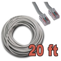 Cat 5e Network Cable 20 ft. - White 10ft