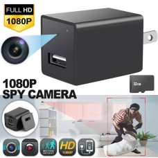 HD 1080P Hidden Camera Spy USB Wall Charger Adapter Video Recorder Security Cam