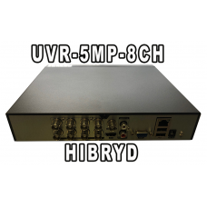 UVR 8CH  SUPPORT 5MP LITE @12FPS CAMERAS, ALL CHANNELS PLAYBACK(UP TO 5MP LITE),