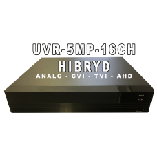 UVR: SUPPORT 5MP LITE @12FPS CAMERAS, ALL CHANNELS PLAYBACK(UP TO 5MP LITE), 5-IN-1: TVI / AHD / ANALOG / CVI / IP(HIKVISION & DAHUA)